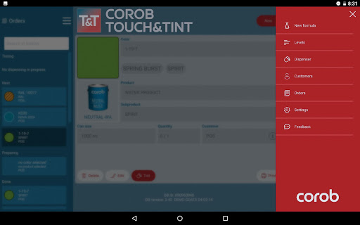 COROB TOUCH&TINT Screen 2