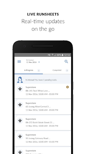 Android application VersaDrive™ screenshort