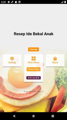 Android application Ide Membuat Bekal Untuk Anak screenshort