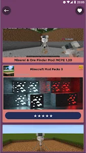 Mineral & Ore Finder MCPE Mod