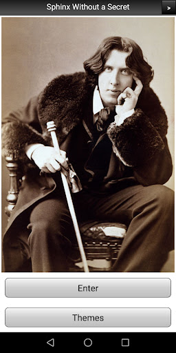 Android application Oscar Wilde the Sphinx screenshort