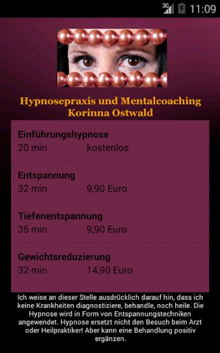 Hypnose-APP Screen 2