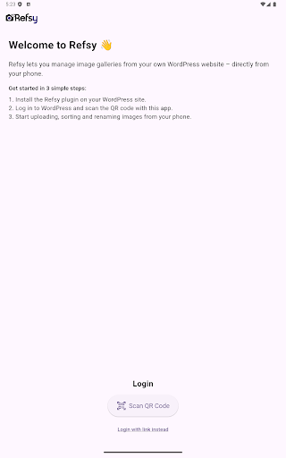 Refsy - QR WordPress Gallery