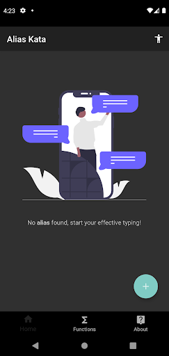 Android application Alias Kata - Text Expander screenshort