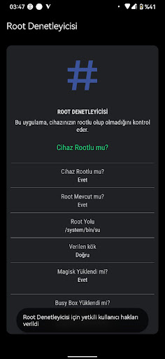 Root Checker (Magisk Support) Screen 2