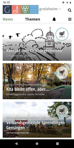 Android application Grolsheim screenshort