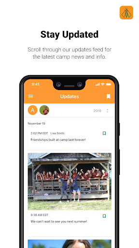Android application Keybees Camp screenshort