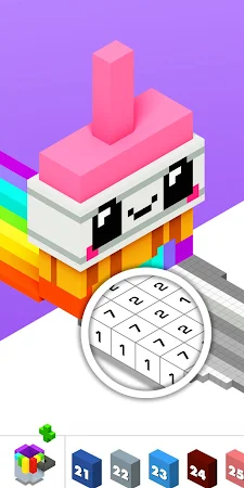 Game screenshot Color by Number - 3D Pixel Art hack