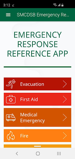 Android application SMCDSB Emergency Response screenshort