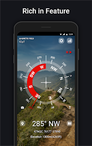 Compass for best sale phone free