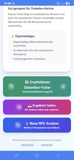 NFE-Rechner für Hunde and Katzen