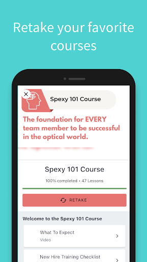 Spexy Optical Learning App Screen 3