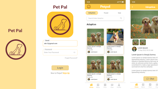 Android application PetPal Sg screenshort
