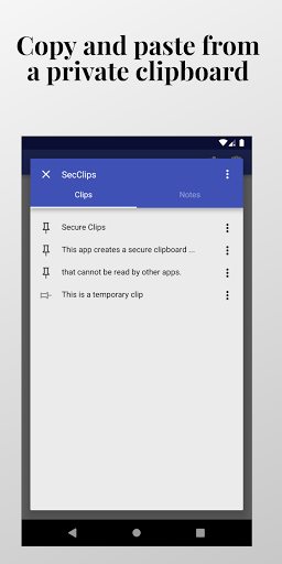Secure Clips Private clipboard Screen 2