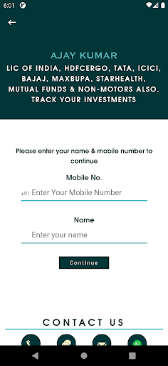 Ajay Insurance Services Screen 3