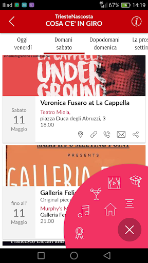 Android application Trieste Nascosta screenshort