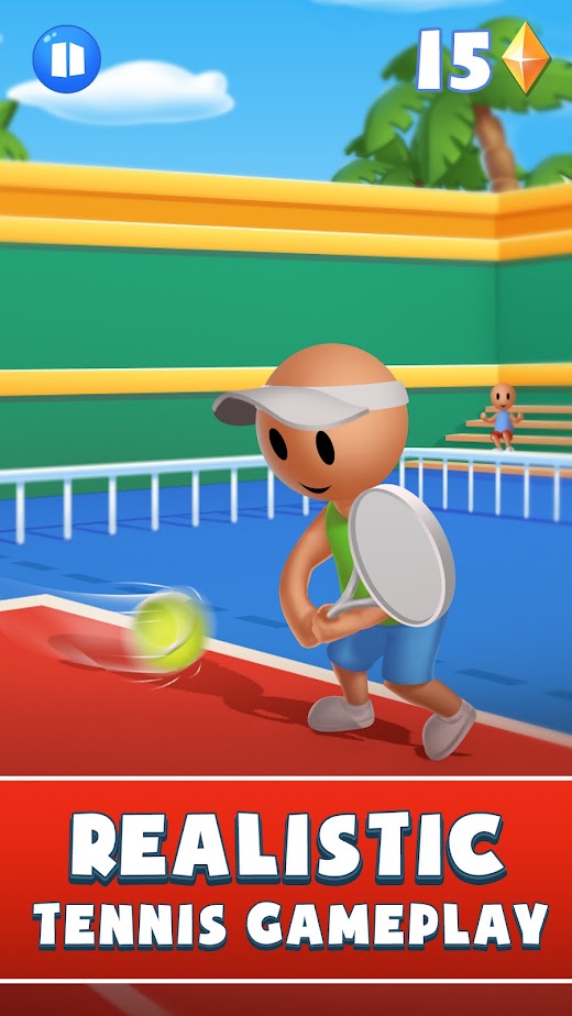 Android application Trendy Tennis : Sports Game screenshot