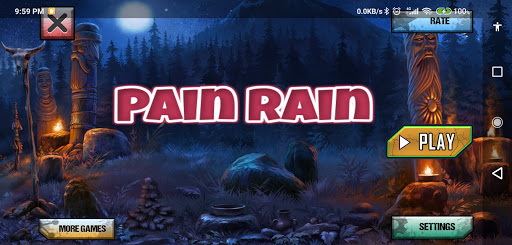 Android application Pain Rain street fighting game screenshort
