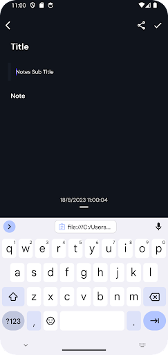 Mynotes App Screen 3