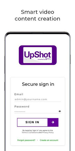 Android application UpShot studio screenshort