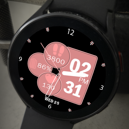 Rose Gold Hybrid Watch Face screenshot 8
