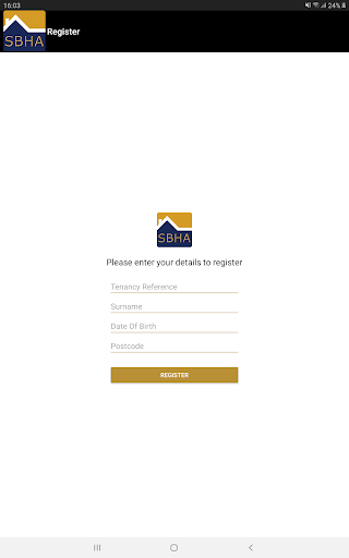 My SBHA Customer App Screen 3