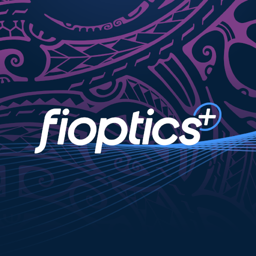 Fioptics+ Hawaiian Telcom TV logo
