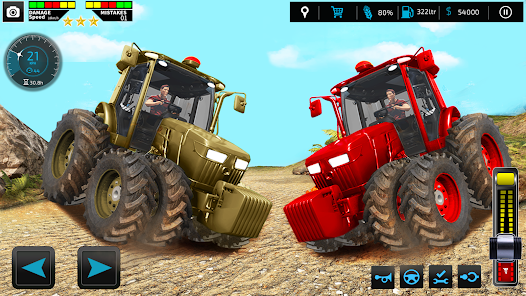 Captura de Pantalla 1 juego conducci tractor agrícol android