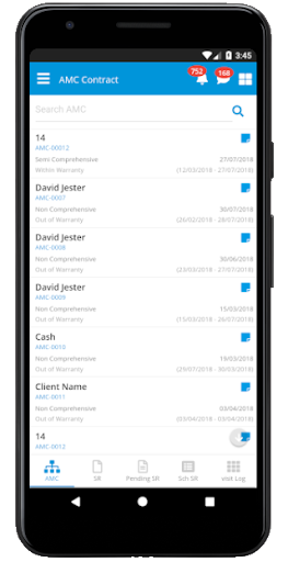 Android application TheERPHub AMC screenshort