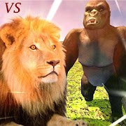 Lion Vs Gorilla : Animal Family Simulator Game
