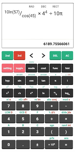 Android application Scientific Calculator Advanced screenshort