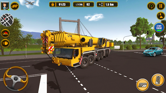 City Road Construction 3d Game