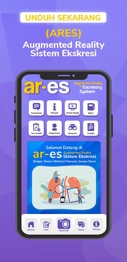 Android application ARES - AR Sistem Ekskresi screenshort
