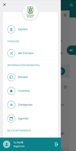 Android application Brión Informa screenshort