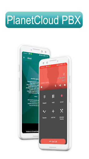 Android application PlanetCloud PBX screenshort