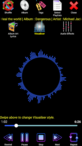 TunesNavi Music Player Screen 3
