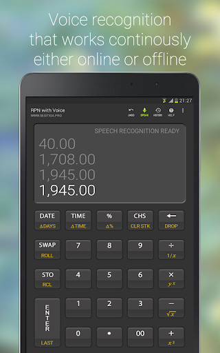 S3 RPN Calculator with Voice