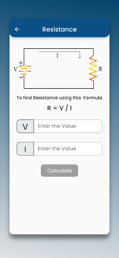 Ohms Law Calculator Screen 2
