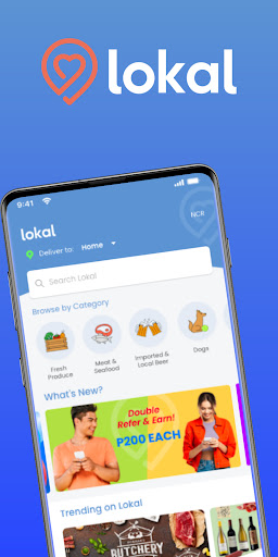 Android application Lokal Groceries, Drinks, Pets screenshort