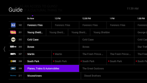Screenshot of Omni Fiber TV
