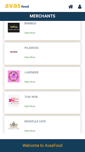 AVAS Food Merchant Screen 2