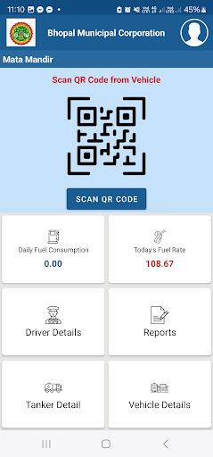 Android application Vehicle Management System screenshort