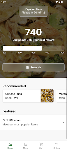 Android application Xpresso Pizza screenshort