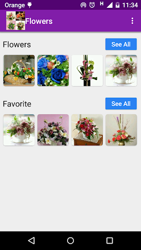 Android application 1000 flower arrangements screenshort