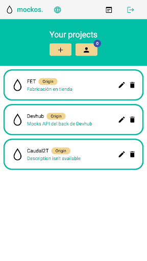 Android application Mockos screenshort
