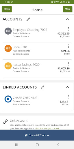 Android application Itasca Bank & Trust Company screenshort