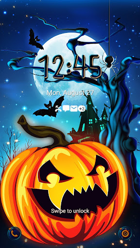 Pumpkin In the Wood- Wallpaper Screen 2