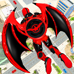 Cover Image of Download Flying Bat Robot Bike Game 111 APK