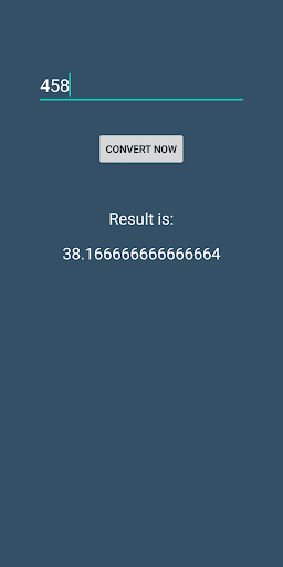Inches to feet converter Screen 2