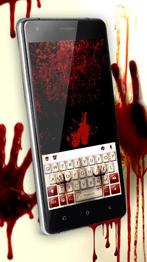 Android application Horror Bloody Hands Keyboard T screenshort